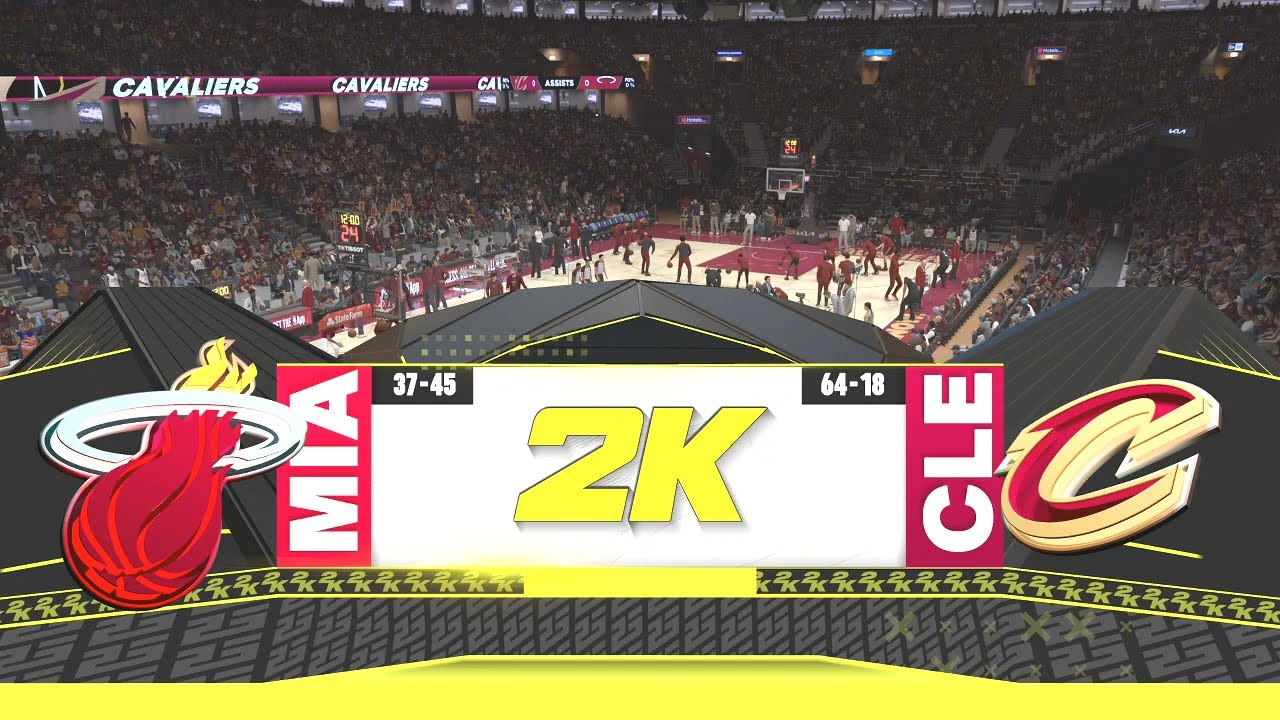 NBA 2K25 - Miami Heat Vs Cleveland Cavaliers PS5 Simulation Round 1
