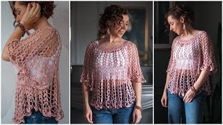 Step-by-Step: How to Crochet the Special Stitches for the Stunning, Eye-Catching Babylonica Top!