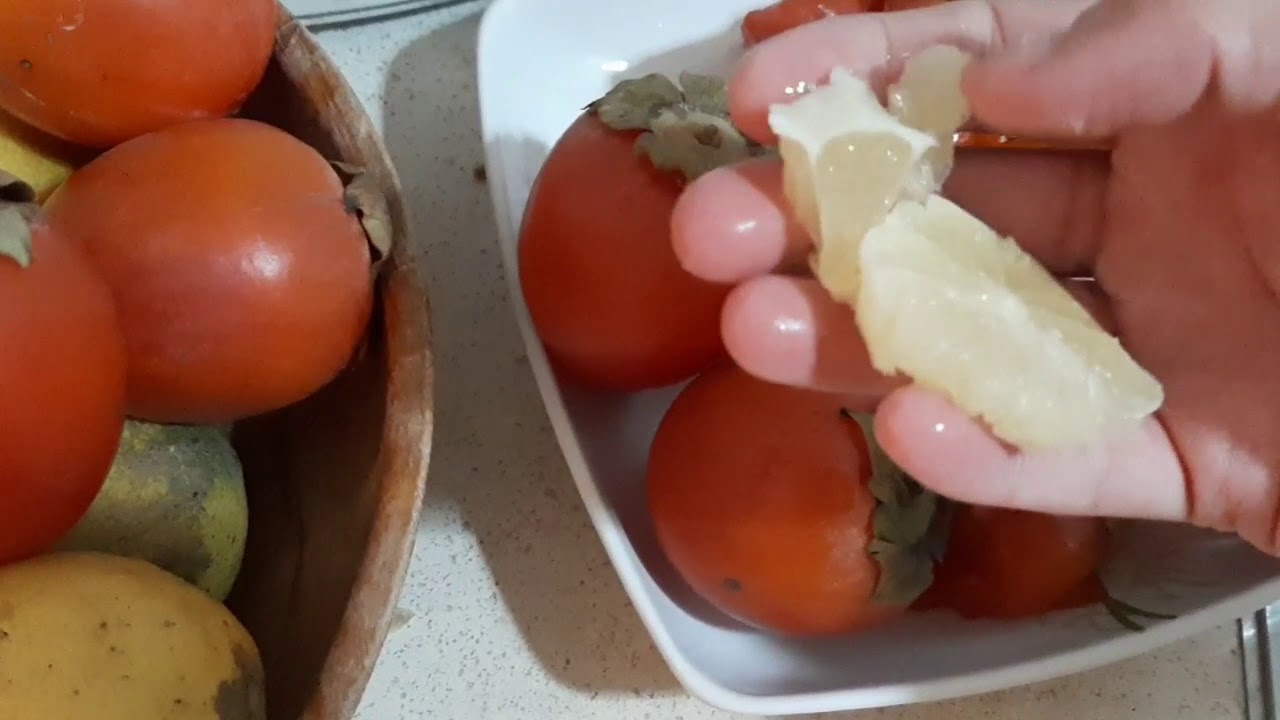 Mermelada de caqui y limón, con un poco de panela