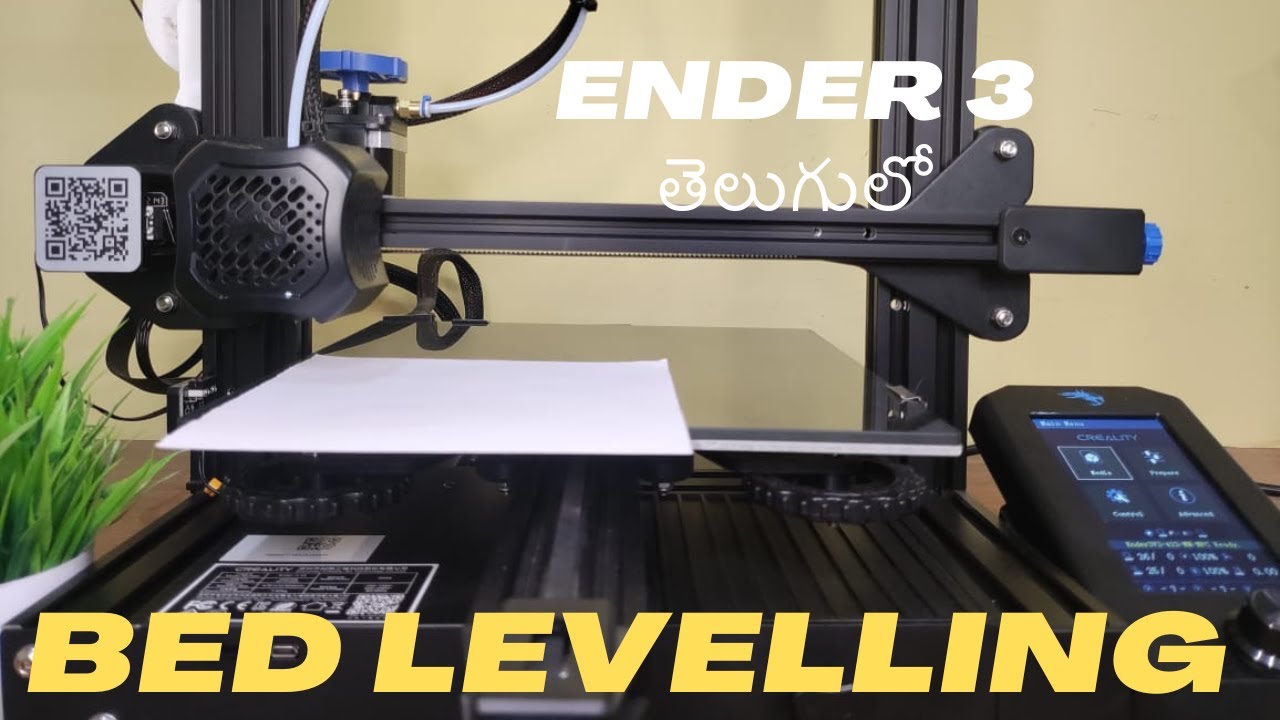 Ender 3 v2 Bed Levelling & Print Settings || In Telugu || - YouTube