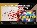 This video discusses the legal standard for dismissal of a case based on lost or destroyed evidence.
