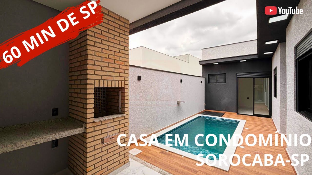 CASA À VENDA EM CONDOMÍNIO FECHADO | SOROCABA-SP | 60 MIN DE SP