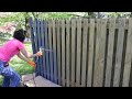 How to Use a Paint Sprayer to Paint a Wood Fence - Thrift Diving