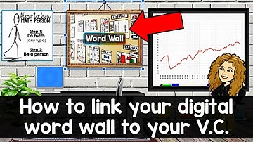 How to link your digital word wall to a virtual classroom