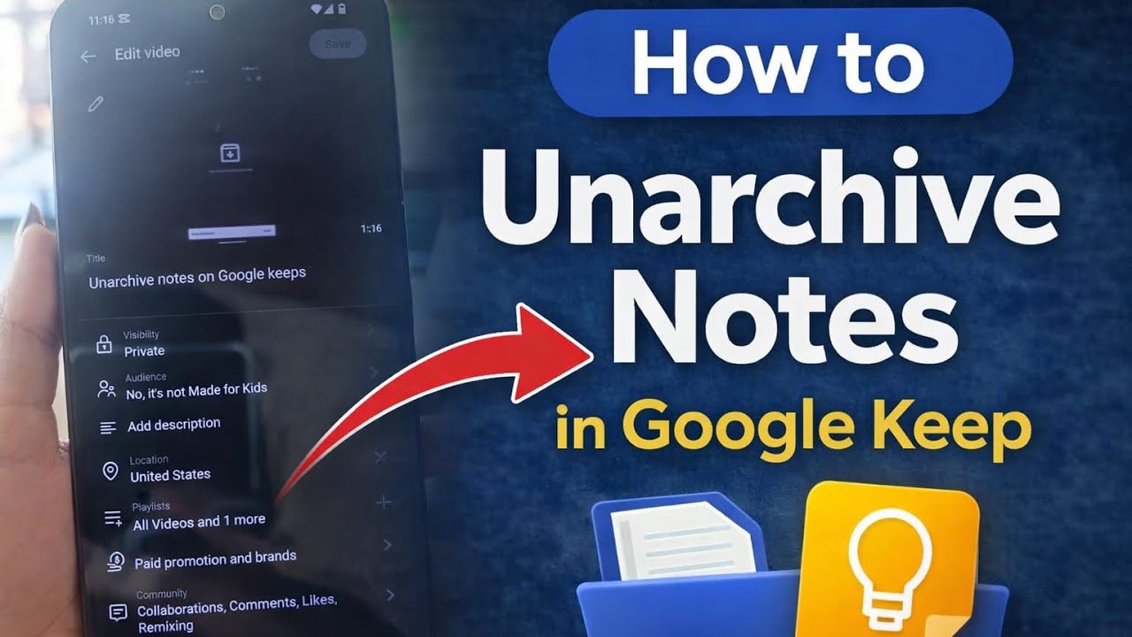 How to Unarchive Notes on Google Keep | Restore Archived Notes Easily (2025)