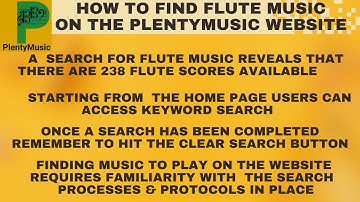 How to find flute music on the PlentyMusic | Video Tutorial (2024)