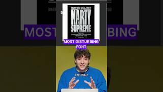 Is the Marty Supreme typeface the most disturbing font? #Australia #Comedy #Fonts #TimotheeChalamet