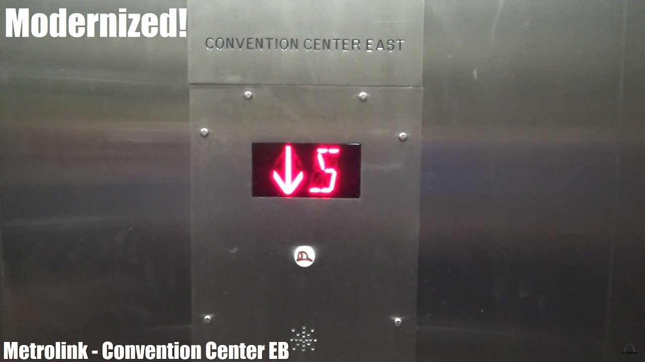 Modernized Montgomery Hydraulic Elevator Convention Center EB