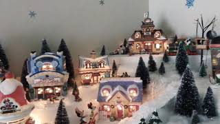 Disney christmas village and tree 2018