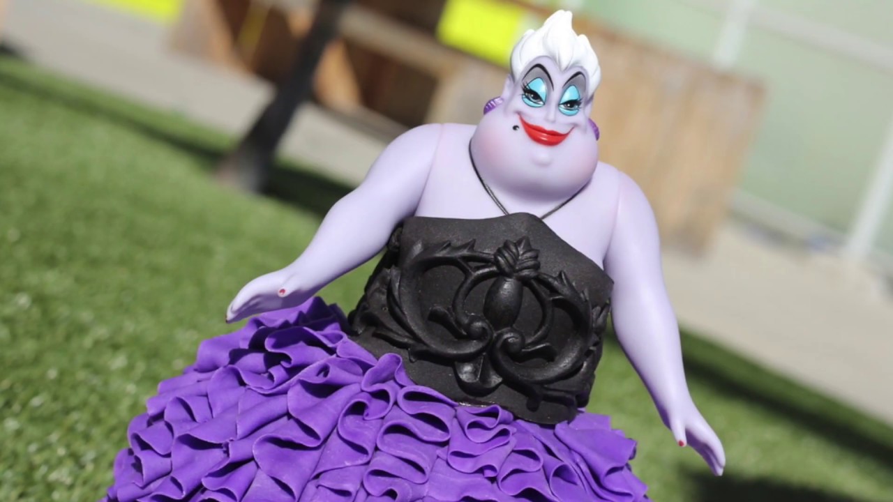 2" Ursula Villain Sea Witch Disney Little Mermaid Figure Figurine Cake Topper 