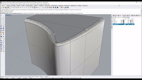 7 Advanced Fillet - Editing Fillets in Rhino