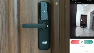 tuya wifi smart door lock  - مراجعة كامله القفل الذكي باصدار الوايفاي  مع كاميرا