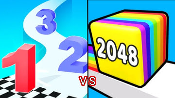 Number rush: 2048 Challenge 🆚 Happy Cubes 2048 🎮