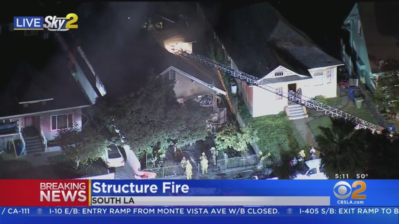 A Dozen People Displaced After Fire Burns South LA Apartment Building ...