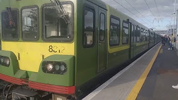 DART Journey from Clontarf Road to Connolly Station Dublin