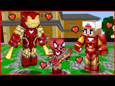 DEMİR ADAM AİLESİNİN YENİ BEBEĞİ FAKİR! (IRON MAN) 😲 - Minecraft