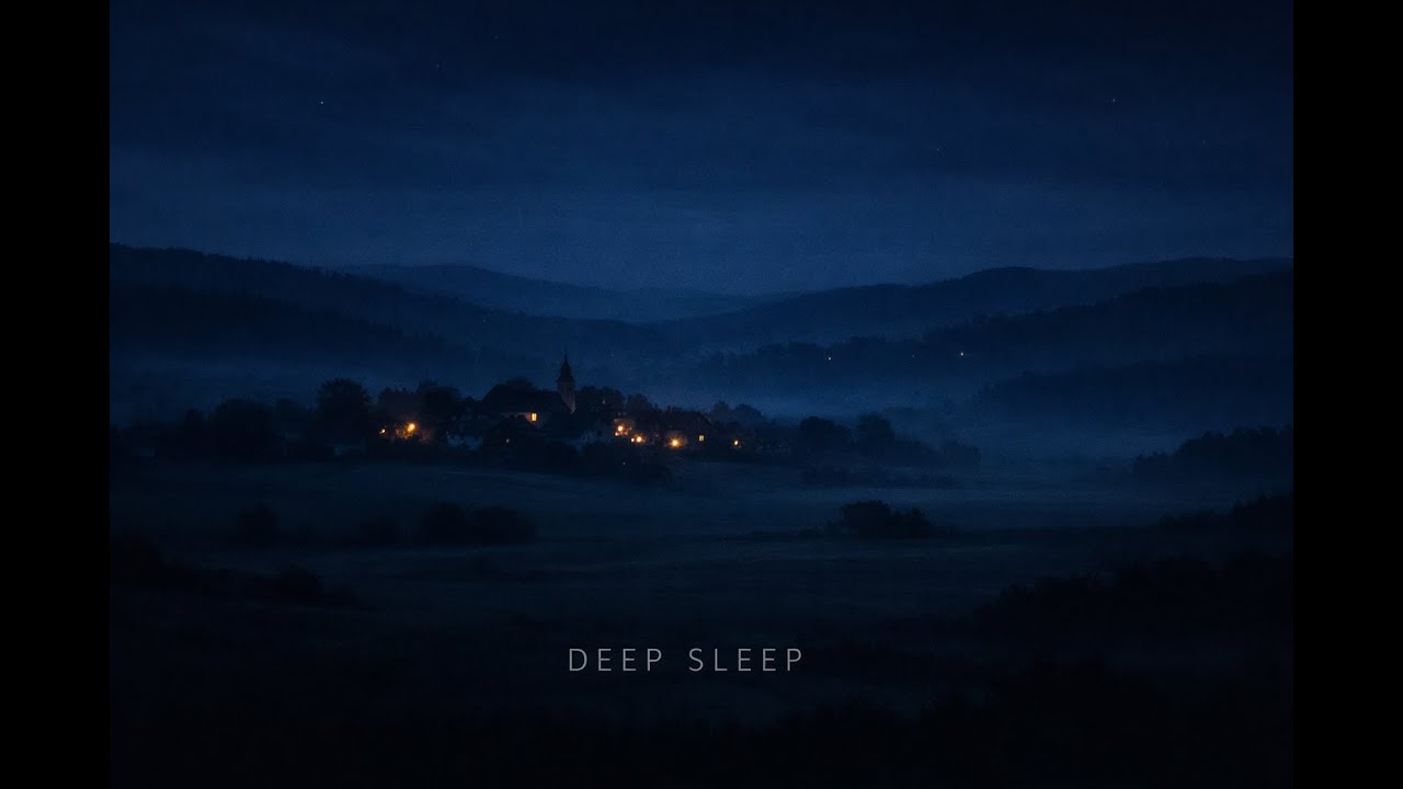 Deep Sleep • European Night Scenery • Calm Ambient Music • 4K Sleep Video