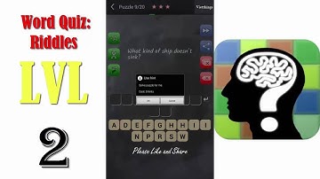 Word Quiz: Riddles Level 2 - All Answers - Walkthrough ( By Timeglass Works )