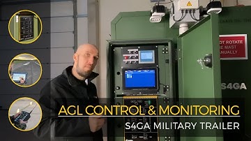 Airfield Ground Lighting Control and Monitoring in S4GA Military Trailer