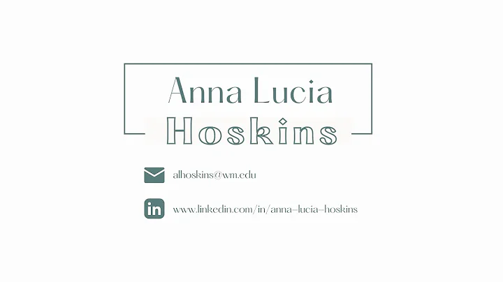 Anna Hoskins Perfect Pitch
