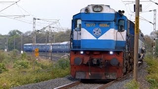Jablpur Somnath Express on a curve. ALP giving extra attention to what i was doing there.
Location: Near Misrod, Bhopal, Madhya Pradesh
9th June 2013, 1823 Hrs
Train: 11463 Jbalapur - Somnath Express
Locomotive: Itarsi WDM-3D#11277
Itarsi WDM-3D shows up chugging hard with heavy 24 coach load of Jabalpur - Somnath Express and proceeds towards its next scheduled halt at Habibganj Jablpur Somnath Express on a curve. ALP giving extra attention to what i was doing there.