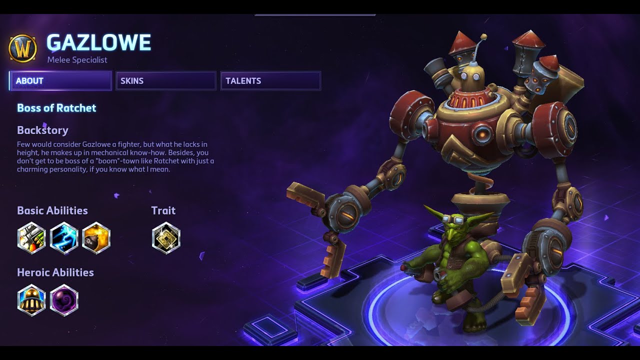 Heroes of the Storm's Gazlowe receives full rework to his talents