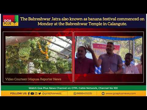 The Babreshwar Jatra aka banana festival commenced on Monday at the Babreshwar Temple in Calangute.