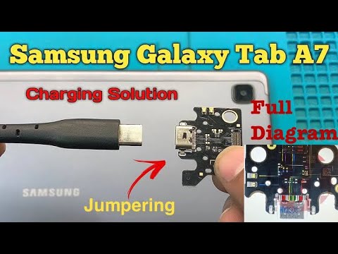 Samsung Galaxy tab a7 charging jumper solution with diagram Wont ...