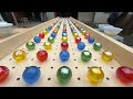 マーブルラン63 marble run 豪華なスロープコース 回るビー玉 転がる龍玉編