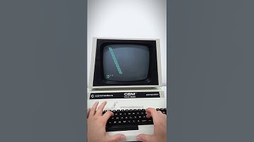 🎥 Commodore PET CBM 8032: programma in BASIC e salvataggio su nastro! 🔊