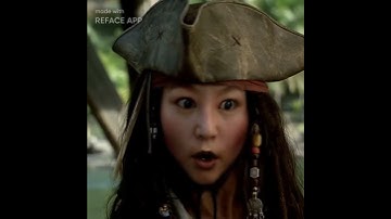Reface で変身『パイレーツオブカリビアン』#Reface #変身 #別人 #ジャックスパロウ