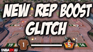 NEW NBA 2K16 MYPARK REP BOOST GLITCH! RANK UP FAST NBA 2K16!