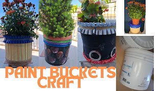 DIY: RECYCLING PAINT BUCKETS // INDOOR PLANTER