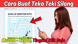 Cara Mudah Membuat Teka Teki Silang di Canva
