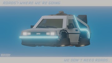 Low-Poly DeLorean DMC-12 from BTTF [60FPS/4K]