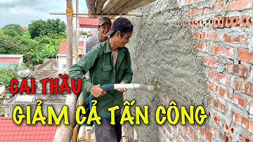 Với máy phun vữa trát tường việc giảm cả tấn công là bình thường