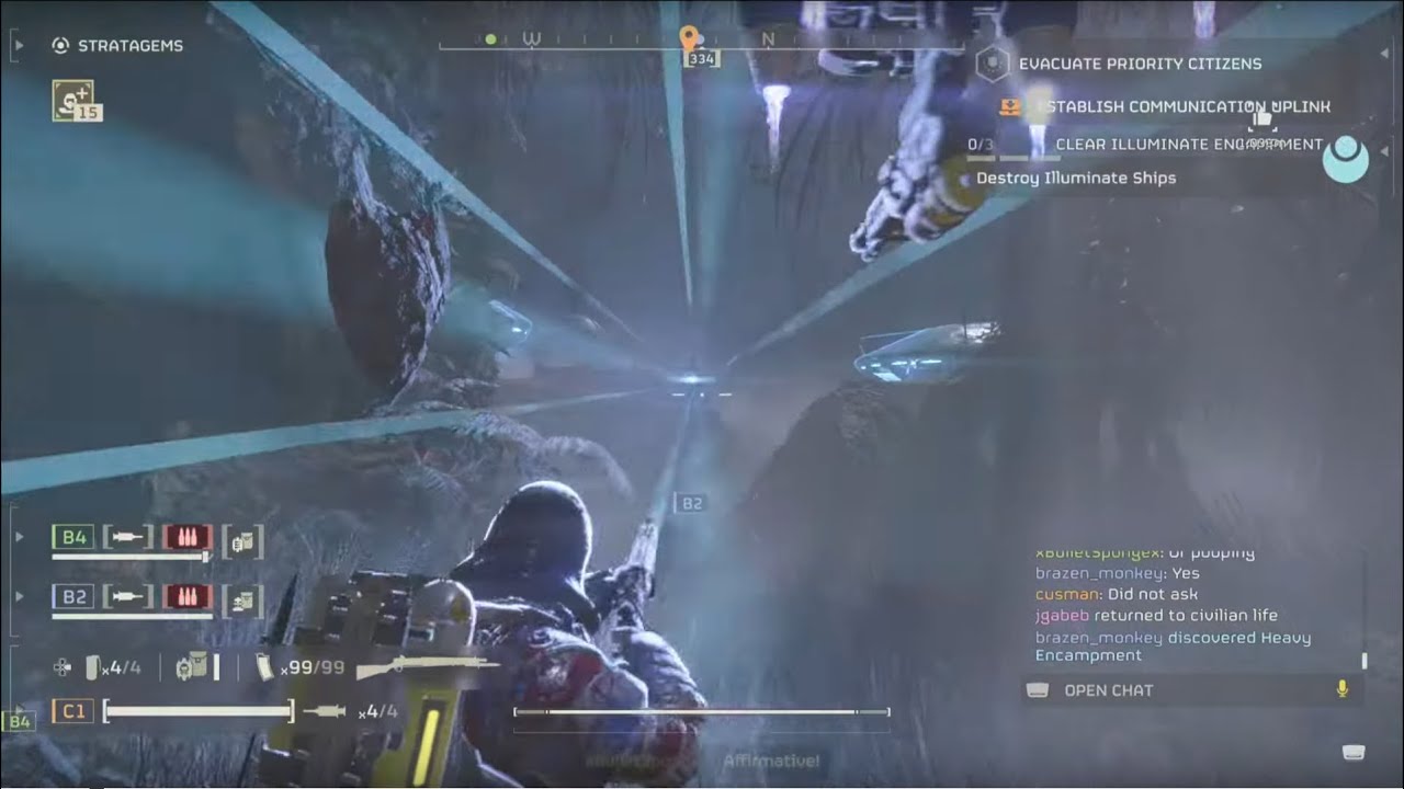 Helldiver R2124 Helldivers 2 - R-2124 Constitution vs Illuminates - YouTube