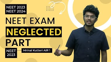 #1 Suggestion for NEET 2023 by Mrinal Kutteri NEET Topper AIIMS Delhi #neet2023