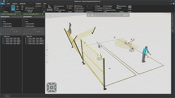 Visual Components - Safety Scanner Robot Real-Time Avoidance