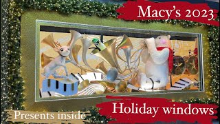 Macy’s 2023 Holiday windows 4K video !!! Must see in New York 🎅🎁✨