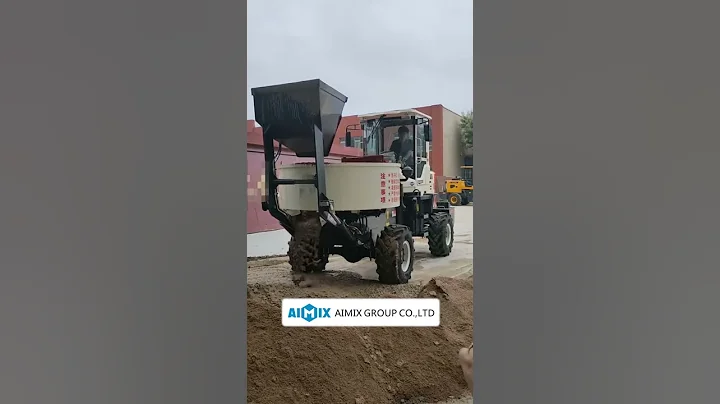 Self Loading Concrete Pan Mixer Machine
