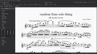 beautifully crusty flute solo piece thing (musescore 4)