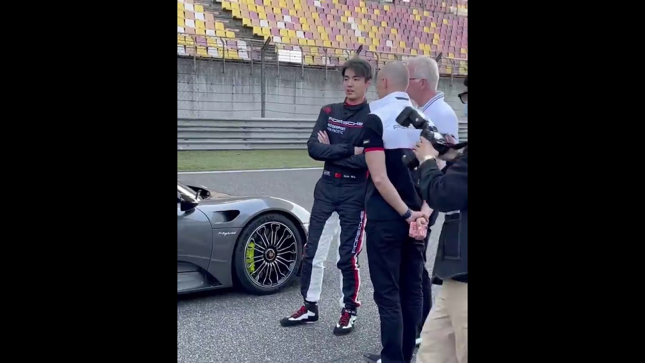 Kris Wu with Porsche CEO and Vice President China 