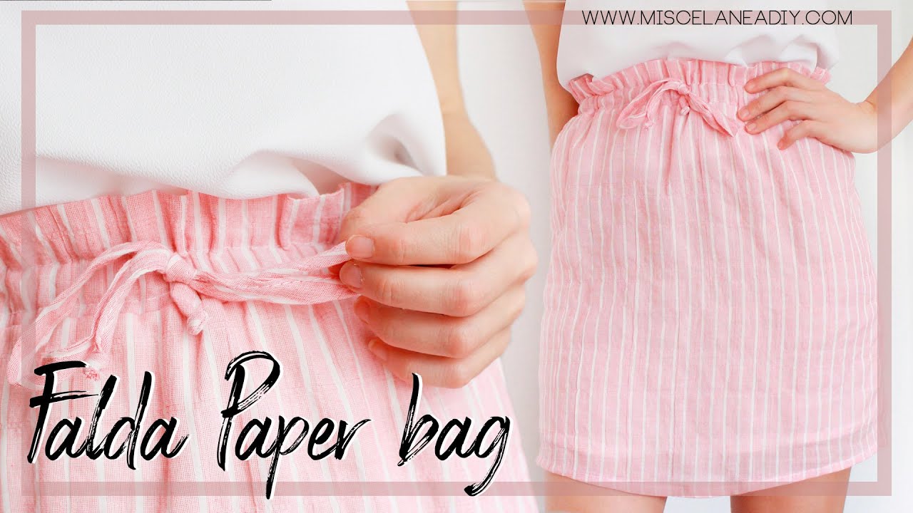 granero Noticias par DIY FALDA | Cómo hacer una falda paper bag - YouTube