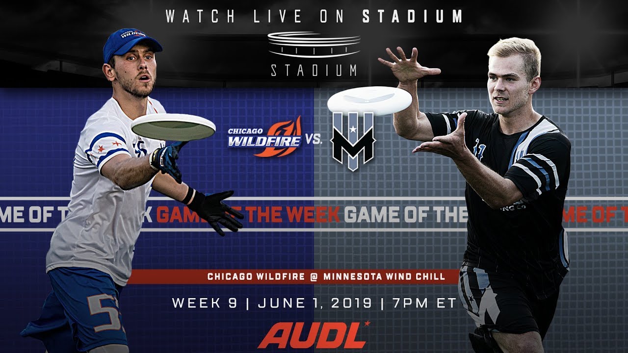 2019 AUDL Game of the Week: Chicago Wildfire at Minnesota Wind Chill -  YouTube