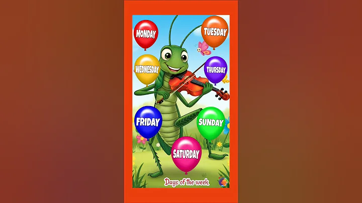 days of the week with grasshopper #staylittlechannel #learning