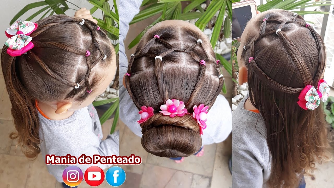 Mania de Penteado - Penteado Infantil Fácil e Rápido com Tranças