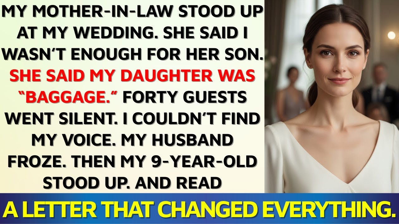 She Called Me “Baggage” at My Wedding—My Daughter Read the Letter That