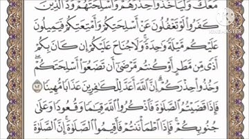 صفحة 95 من القرآن الكريم مكررة 10 مرات بصوت الشيخ فارس عباد