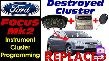Destroyed Focus Cluster   PCM synchro + Keys + Mileage Correction on bench